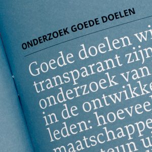 onderzoek goede doelen